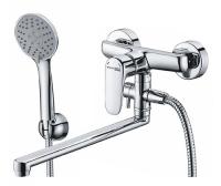 Смеситель для ванны и душа Wasserkraft 5602L с гарнитуром, хром
