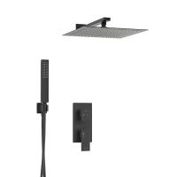 Душевая стойка Wasserkraft A16162, скрытый монтаж, черный Soft-touch