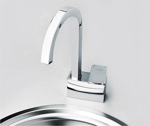 Смеситель Wasserkraft Aller 1067 для кухни с поворотным изливом, хром