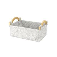 Корзина для ванной комнаты Wasserkraft Aula WB-110-M, ширина 33 см, глубина 22.5 см, высота 11.5 см, серая