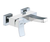 Смеситель Wasserkraft ALLER 1061W для ванны и душа с коротким изливом, белый/хром