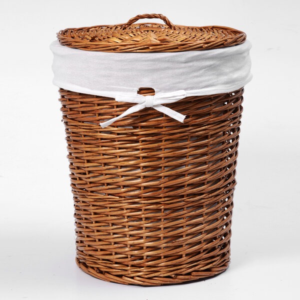 Корзина для белья Wasserkraft Leine WB-350-L, большая, с крышкой