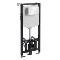 Инсталляция для унитаза Wasserkraft Aller 10TLT.010.ME.WH02, механическая клавиша цвет белый
