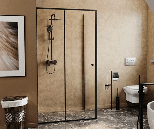 Душевой уголок Wasserkraft Dill, прямоугольный, 140 х 80 см, 61S35