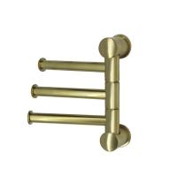 Полотенцедержатель Wasserkraft Серия К, 3 держателя, 12 см, золото матовое, K-1053BRUSHED GOLD