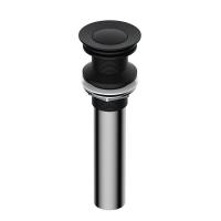 Донный клапан Push-up Wasserkraft, без перелива, черный/хром, A250