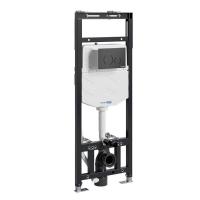 Инсталляция для унитаза Wasserkraft Alme 15TLT.010.ME.MB02, механическая клавиша черная матовая