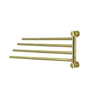 Полотенцедержатель Wasserkraft Серия К, 4 держателя, 40 см, золото матовое, K-1034BRUSHED GOLD