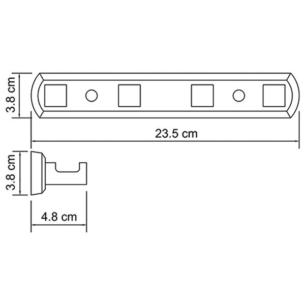 Крючок настенный Wasserkraft Dill, хром, K-3974