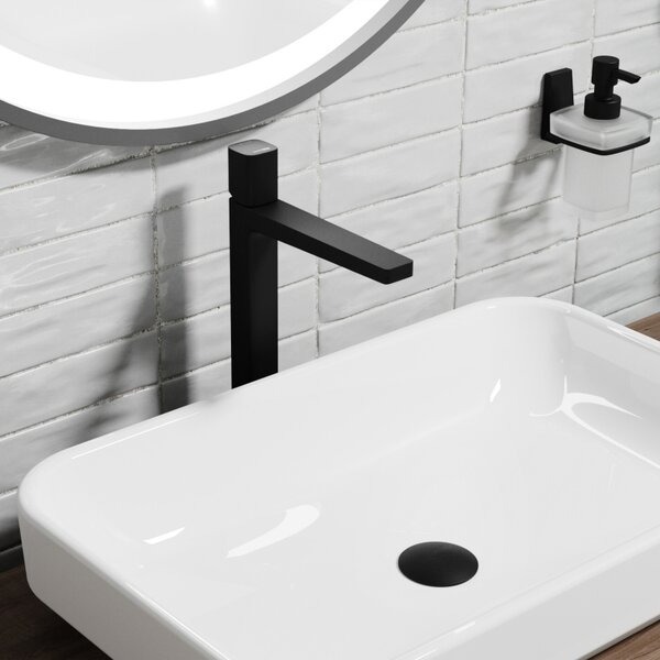 Смеситель для раковины Wasserkraft Nuthe, черный матовый, 9103H