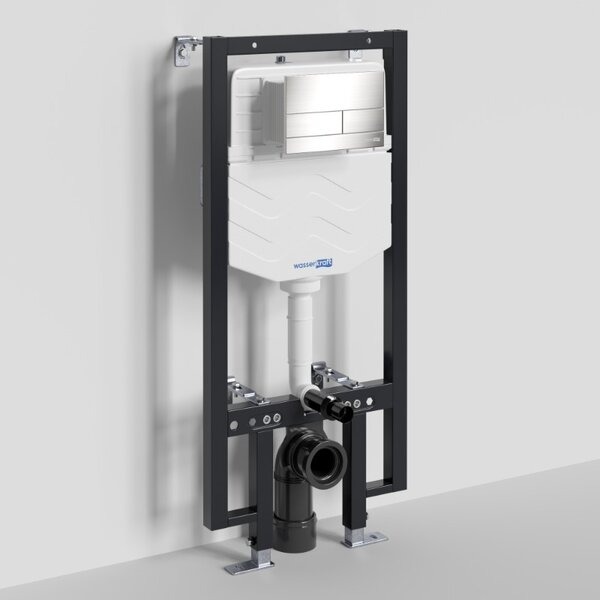 Инсталляция для унитаза Wasserkraft Vils 56TLT.010.ME.BN04, механическая клавиша никель
