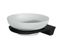 Мыльница с держателем Wasserkraft Glan, PVD - покрытие, черный глянец, K-5129