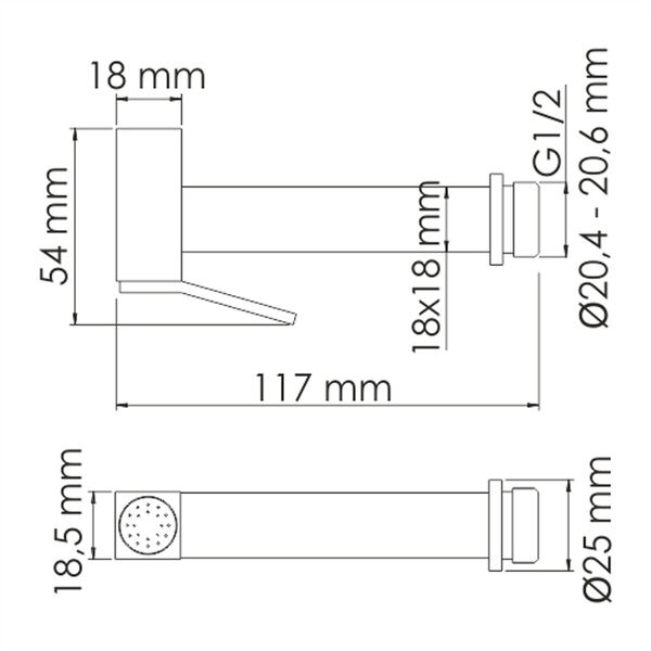 Гигиенический душ с фиксатором Wasserkraft A136, хром