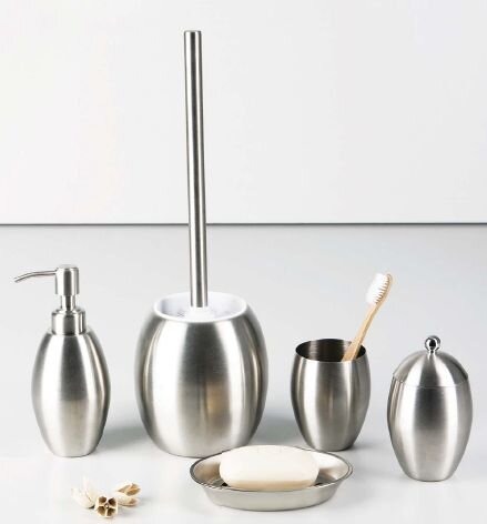 Косметическая ёмкость Wasserkraft Ruwer, с крышкой, K-6779, хром
