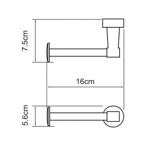 Держатель для туалетной бумаги Wasserkraft Isen, K-4096