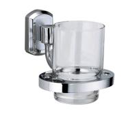 Стакан стеклянный с держателем Wasserkraft Oder, K-3028