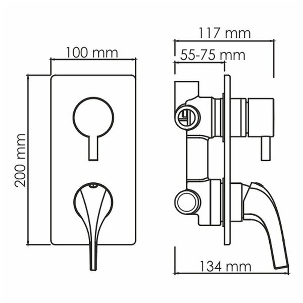 Душевой комплект Wasserkraft Sauer Sauer 7100, цвет золото глянцевое, A71208