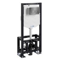 Инсталляция для унитаза Wasserkraft Dill 61TLT.010.ME.PB02, механическая клавиша черная