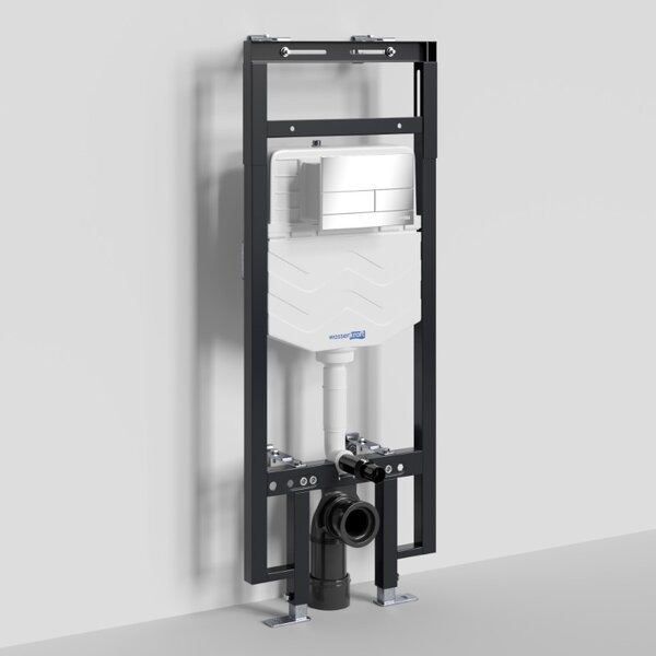 Инсталляция для унитаза Wasserkraft Dinkel 58TLT.010.ME.CH04, механическая клавиша хром
