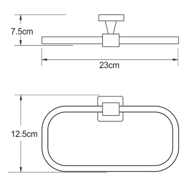 Полотенцедержатель Wasserkraft Dill, хром, K-3960