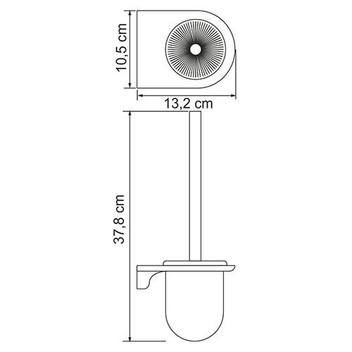 Щетка для унитаза Wasserkraft Kammel, подвесная, К-8327