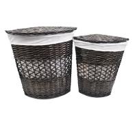 Корзина для белья Wasserkraft Salm WB-270-L, угловая, большая, с крышкой