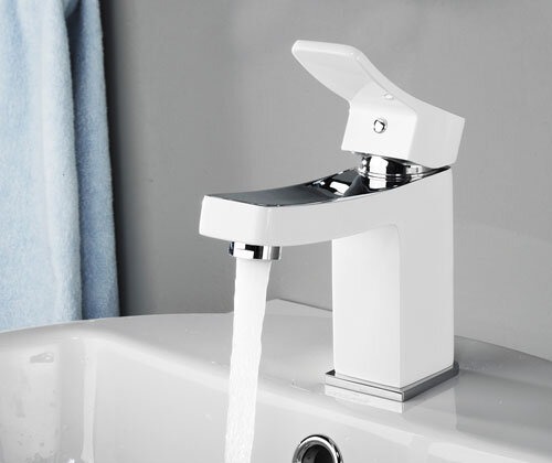 Смеситель для раковины Wasserkraft ALLER 1063W, белый/хром