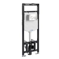 Инсталляция для унитаза Wasserkraft Alme 15TLT.010.ME.BN02, механическая клавиша никель