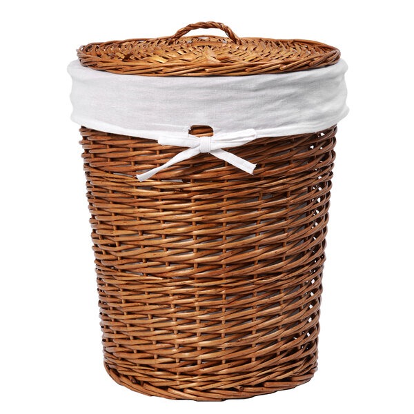 Корзина для белья Wasserkraft Leine WB-350-L, большая, с крышкой