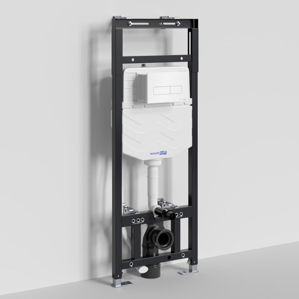 Инсталляция для унитаза Wasserkraft Alme 15TLT.010.ME.WH03, механическая клавиша белая