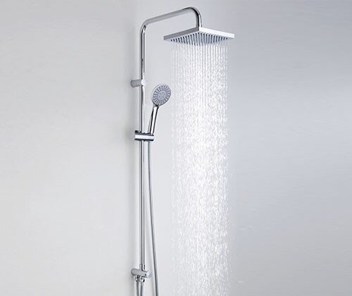 Душевой гарнитур Wasserkraft A017 с верхним душем 20 см, хром