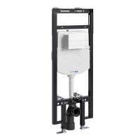 Инсталляция для унитаза Wasserkraft Dinkel 58TLT.010.ME.WH04, механическая клавиша белая
