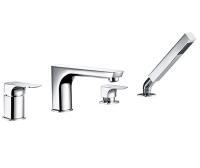 Смеситель Wasserkraft Salm 2755 на борт ванны, на 4 отверстия, хром