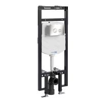 Инсталляция для унитаза Wasserkraft Dinkel 58TLT.010.ME.BN01, механическая клавиша никель
