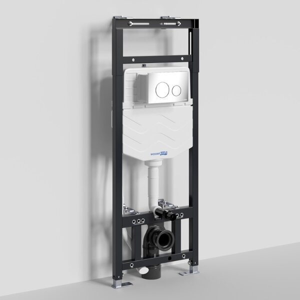 Инсталляция для унитаза Wasserkraft Alme 15TLT.010.ME.CH02, механическая клавиша хром