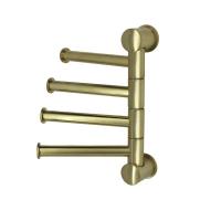 Полотенцедержатель Wasserkraft Серия К, 4 держателя, 12 см, золото матовое, K-1054BRUSHED GOLD