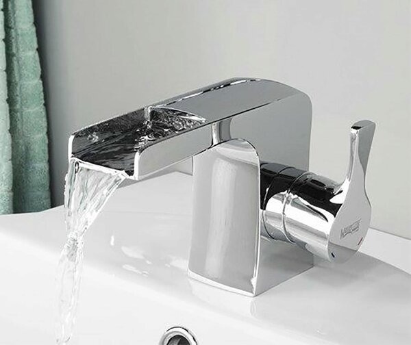 Смеситель Wasserkraft 4869 для раковины, каскадный, хром