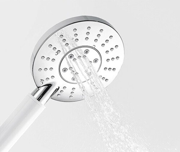 Душевая стойка Wasserkraft A16067WHITE, скрытый монтаж, белый/хром
