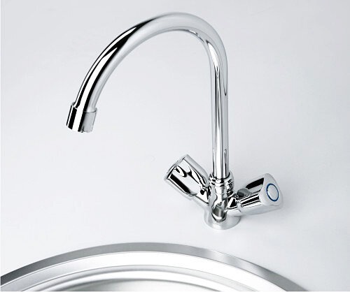 Смеситель Wasserkraft AMPER 2907 для кухни с поворотным изливом, хром
