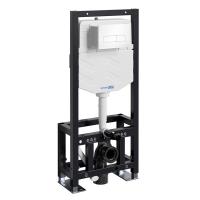 Инсталляция для унитаза Wasserkraft Dill 61TLT.010.ME.WH03, механическая клавиша белая