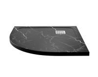 Душевой поддон Wasserkraft Neime 19T 19T01, 90 х 90 см, черный, текстура - мрамор