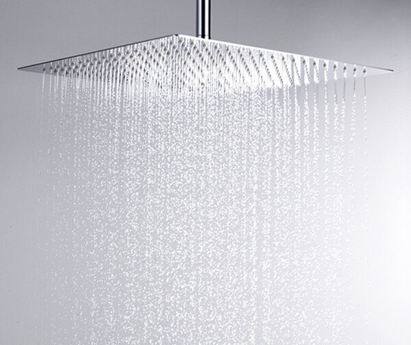 Верхний душ Wasserkraft A119, 400 x 400 мм, 1 режим струи, без держателя, хром