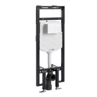 Инсталляция для унитаза Wasserkraft Dinkel 58TLT.010.ME.WM03, механическая клавиша белая матовая