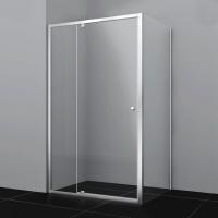 Душевой уголок Wasserkraft Aula 11P10, 120 х 100 см, профиль хром, стекло прозрачное
