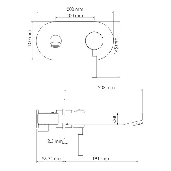 Смеситель для раковины Wasserkraft 4130, С ВНУТРЕННЕЙ ЧАСТЬЮ, хром