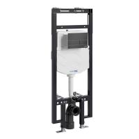 Инсталляция для унитаза Wasserkraft Dinkel 58TLT.010.ME.MB04, механическая клавиша черная матовая