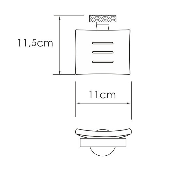 Мыльница Wasserkraft Tauber K-64429, держатель никель