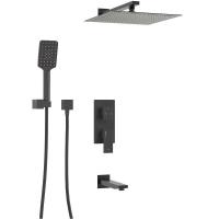 Душевой комплект Wasserkraft Abens, цвет черный Soft-touch, A172071