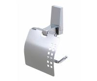 Держатель туалетной бумаги с крышкой Wasserkraft Lopau, хром, K-6025