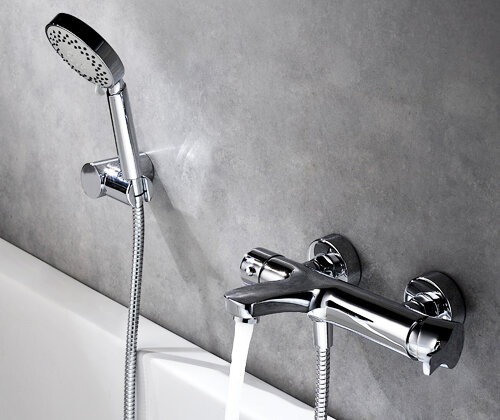 Смеситель Wasserkraft 4801 для ванны и душа с коротким изливом, хром